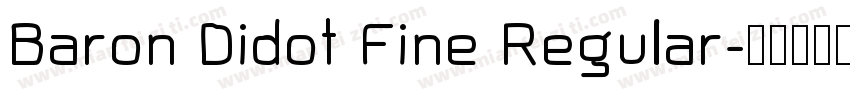 Baron Didot Fine Regular字体转换